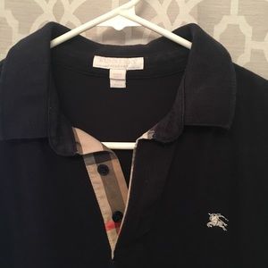 Burberry Boys Check Placket Polo Shirt 14Y